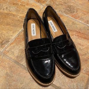 Shiny Leather Steve Madden Loafer